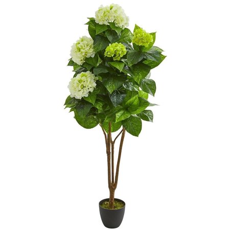 NEARLY NATURALS 5 in. Hydrangea Artificial Plant 8310